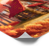 コージーキャビンin秋の森 ポスター (角)