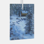 "コージーキャビンin the Snow"オーナメント ガラスオーナメント (正面右)