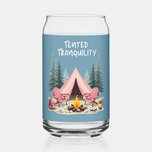 コージーキャンピングエステティックグランプテント&キャンプファイア ガラス缶 (正面)