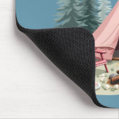 コージーキャンピングエステティックグランプテント&キャンプファイア マウスパッド (コーナー)