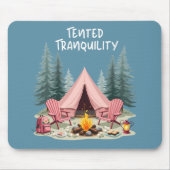 コージーキャンピングエステティックグランプテント&キャンプファイア マウスパッド (正面)