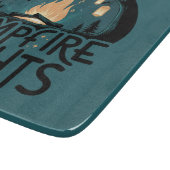 コージーキャンプファイアナイトアウトドア素朴ドアドベンチャー カッティングボード (角)