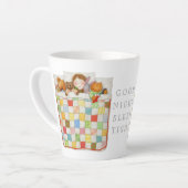 コージーキルトココアマグ カフェラテマグ (左アングル)