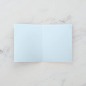 コージーキルトノートカード/ブルー カード (内部)