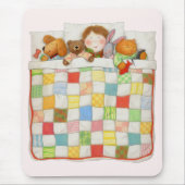 コージーキルトマウスパッド – ピンク マウスパッド (正面)