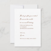 コージークッキーの喜び サンキューカード (裏面)