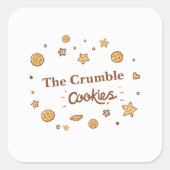 コージークッキーの喜び スクエアシール (正面)