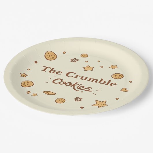 コージークッキーの喜び ペーパープレート (アングル)