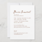 コージークッキーの喜び 招待状 (裏面)