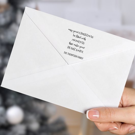 コージークリスマスことわざ名アートタイポグラフィ セルフインキングスタンプ