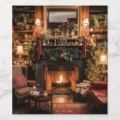 コージークリスマスアットホーム ワインラベル (シングルラベル)