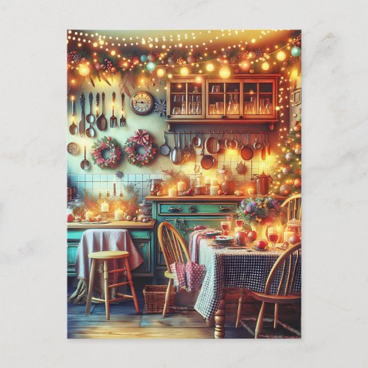 コージークリスマスインフェスティバルキッチン ポストカード (正面)