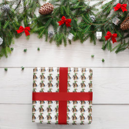 コージークリスマスキウィ ラッピングペーパー