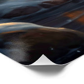 コージークリスマスコテージ&雪だるま | ヴィンテージ冬 ポスター (コーナー)