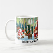 コージークリスマスサンタマグ コーヒーマグカップ (左)