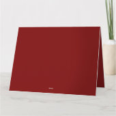 コージークリスマススノーグローブコテージシーン カード (裏面)