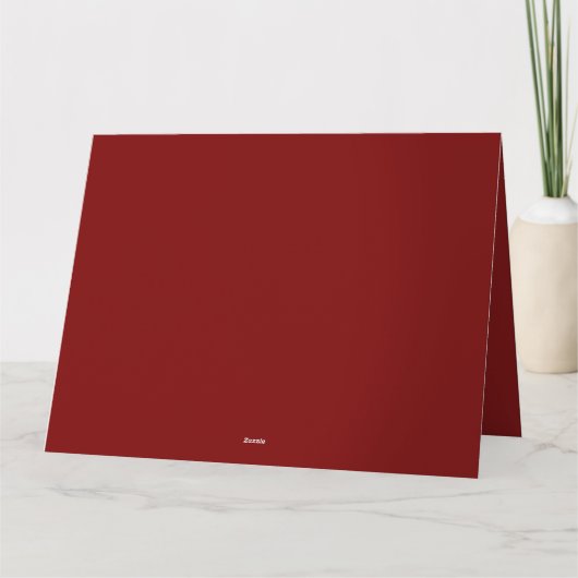 コージークリスマススノーグローブコテージシーン カード (裏面)