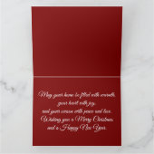 コージークリスマススノーグローブコテージシーン カード (内部)