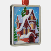 コージークリスマスハウスオーナメント メタルオーナメント (右)