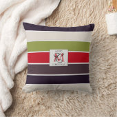 コージークリスマスパステルカラーパレットモノグラム クッション (ブランケット)