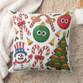 コージークリスマスビベス – フェスティバルホリデーピロー クッション (ブランケット)
