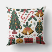 コージークリスマスビベス – フェスティバルホリデーピロー クッション (裏面)