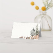 コージークリスマスフォールディング座席表 プレイスカード (裏面)