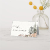 コージークリスマスフォールディング座席表 プレイスカード (正面)