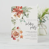 コージークリスマスフローラ&クッキーホリデーパーティ 招待状 (スタンド正面)