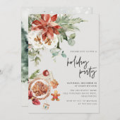 コージークリスマスフローラ&クッキーホリデーパーティ 招待状 (正面/裏面)