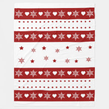 コージークリスマスブランケット – スターと雪のデザイン