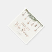 コージークリスマスベビーシャワーパーティーナプキン スタンダードカクテルナプキン (角)