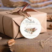 コージークリスマスベビーシャワーメッセージカード フェイバータグ