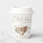 コージークリスマスベビーシャワー紙カップ 紙コップ (裏面)