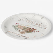 コージークリスマスベビーシャワー紙プレート ペーパープレート (アングル)