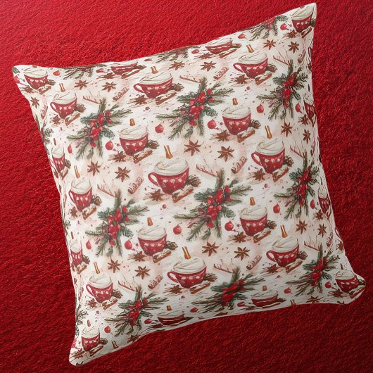 コージークリスマスホットココア クッション