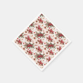 コージークリスマスホットココア スタンダードカクテルナプキン (角)