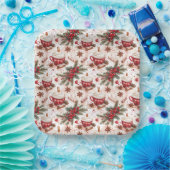 コージークリスマスホットココア ペーパープレート (パーティー)