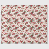 コージークリスマスホットココア ラッピングペーパー (フラット)