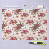 コージークリスマスホットココア 薄葉紙 (クラフト)