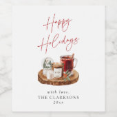 コージークリスマスホリデイ ワインラベル (シングルラベル)