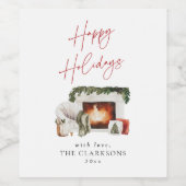 コージークリスマスホリデイ ワインラベル (シングルラベル)