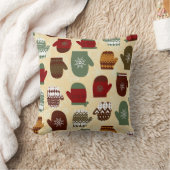 コージークリスマスホリデーウィンターミッテン装飾用クッション クッション (ブランケット)