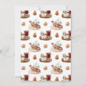 コージークリスマスホリデーパーティー招待状 招待状 (裏面)