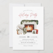 コージークリスマスホリデーパーティー 招待状 (正面)