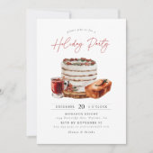 コージークリスマスホリデーパーティー 招待状 (正面)