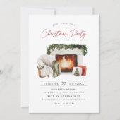 コージークリスマスホリデーパーティー 招待状 (正面)