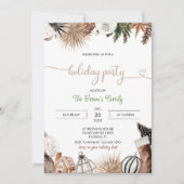 コージークリスマスホリデーパーティー 招待状 (正面)