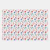 コージークリスマスラッピング紙セット ラッピングペーパーシート (正面2)