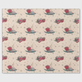 コージークリスマスラッピング紙 ラッピングペーパー (フラット)